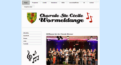 Desktop Screenshot of chorale-wormer.com