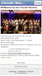 Mobile Screenshot of chorale-wormer.com
