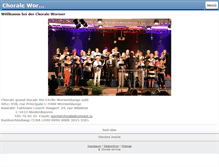 Tablet Screenshot of chorale-wormer.com